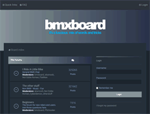 Tablet Screenshot of bmxboard.com